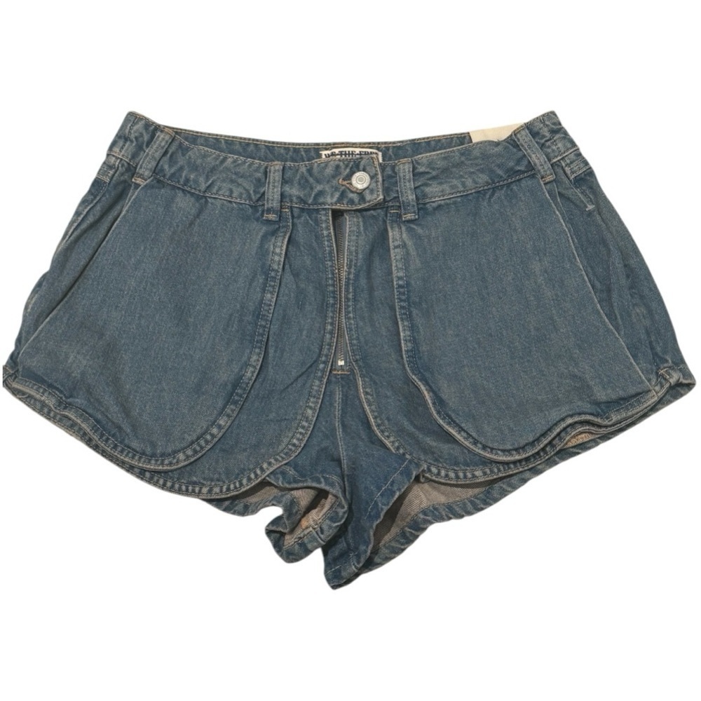 NWT  Free People Women's Blue We The Free Prince Street Micro Denim Shorts Sz 31 - Picture 3 of 4